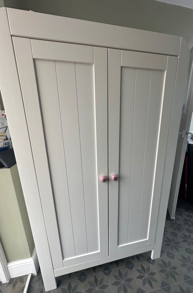 Mamas and Papas white children’s wardrobe 