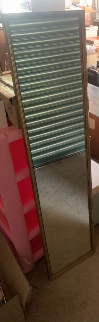 Vintage Long Mirror, 48inches long by 12 inches wide, good condition, pre owned