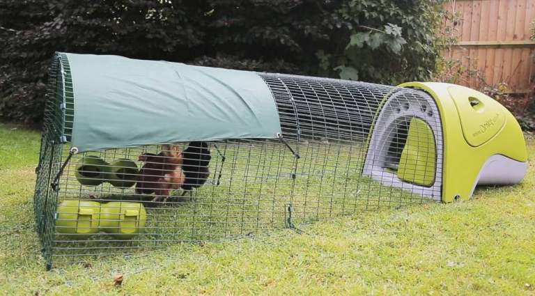 Omlet Eglu Green Plastic Chicken Coop with 2m Run