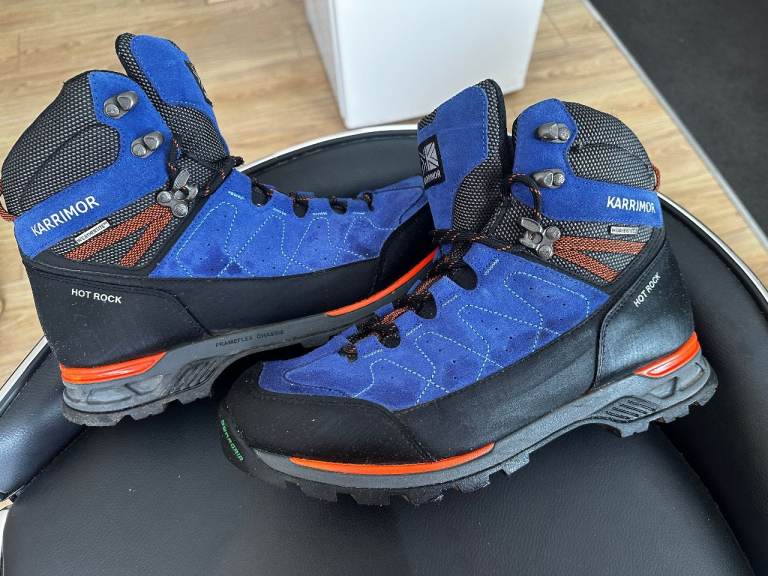 TWO PAIRS OF HIKING BOOTS NEARLY NEW