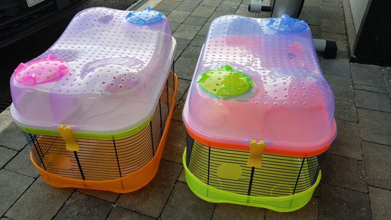 2 x hamster cages gerbil cages pet cages