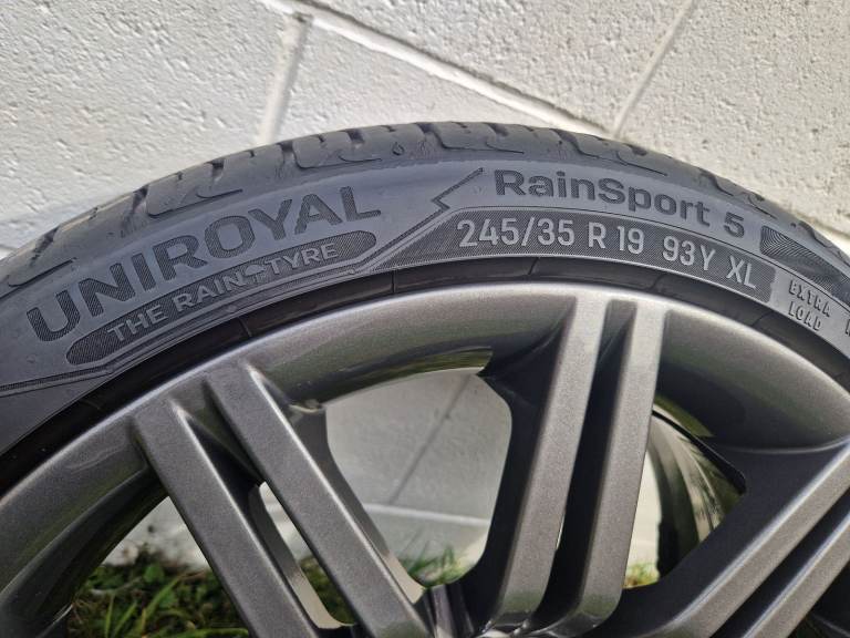 BMW 19 inch double spoke (spider) alloy wheels - style 172, nearly new all round tyres.