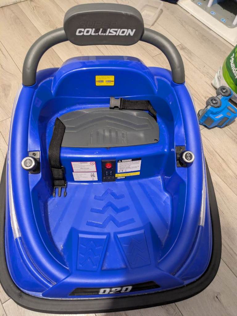 Kids Electric Ride-On Bumper Car – Blue, Good Condition