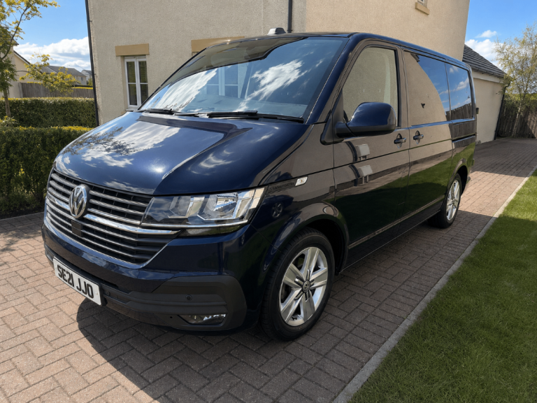 2021 VW Transporter T6.1 T28 Highline 150 SWB – 88k Miles – No VAT – Camper/MTB Ready