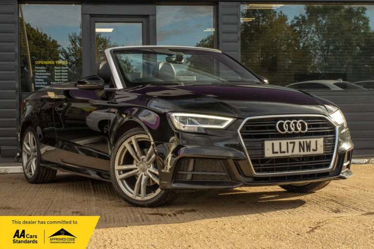 2017 Audi A3 Cabriolet 1.4 TFSI CoD S line Convertible 2dr Petrol S Tronic Euro 6 (s/s) (150 ps) ...