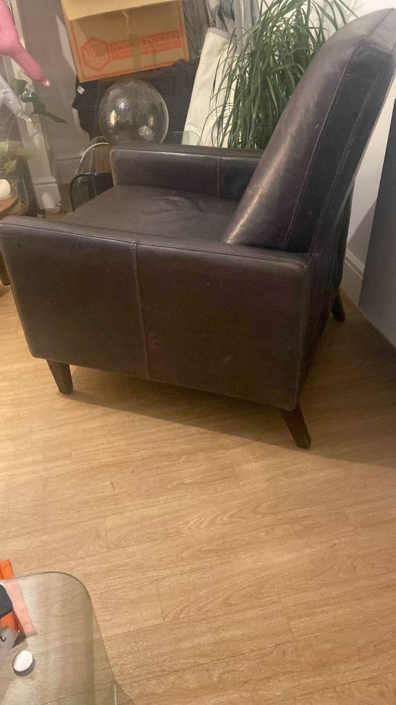 Leather Reclining Armchair 