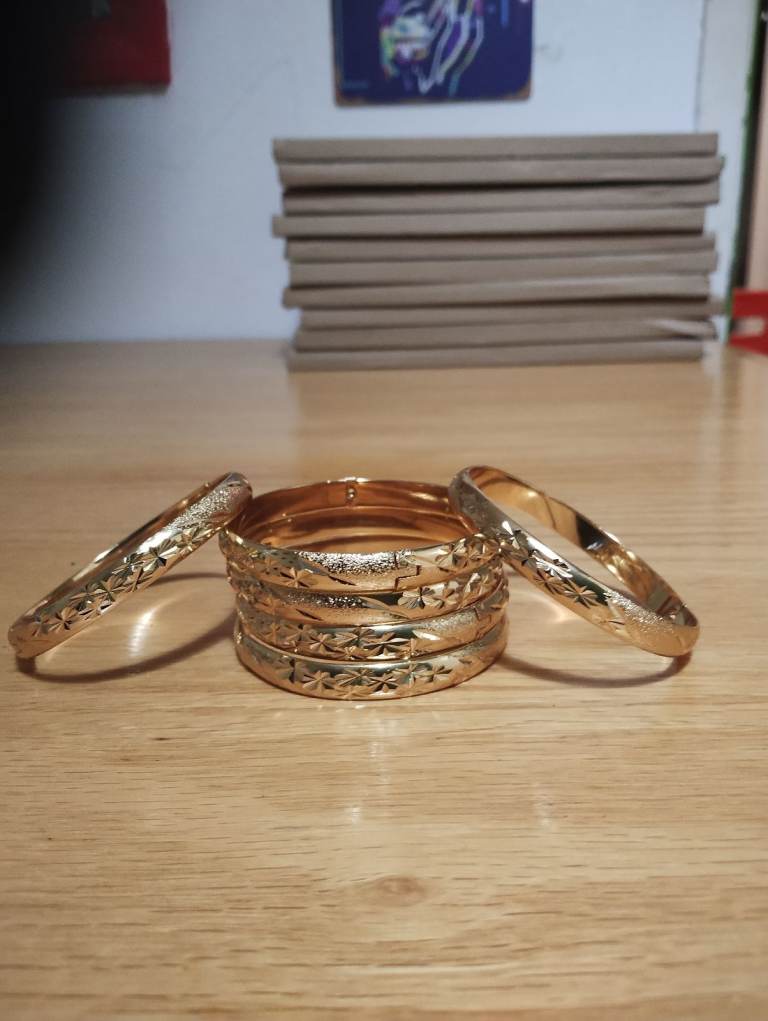 £2 each 22k Gold Plated Bangles 