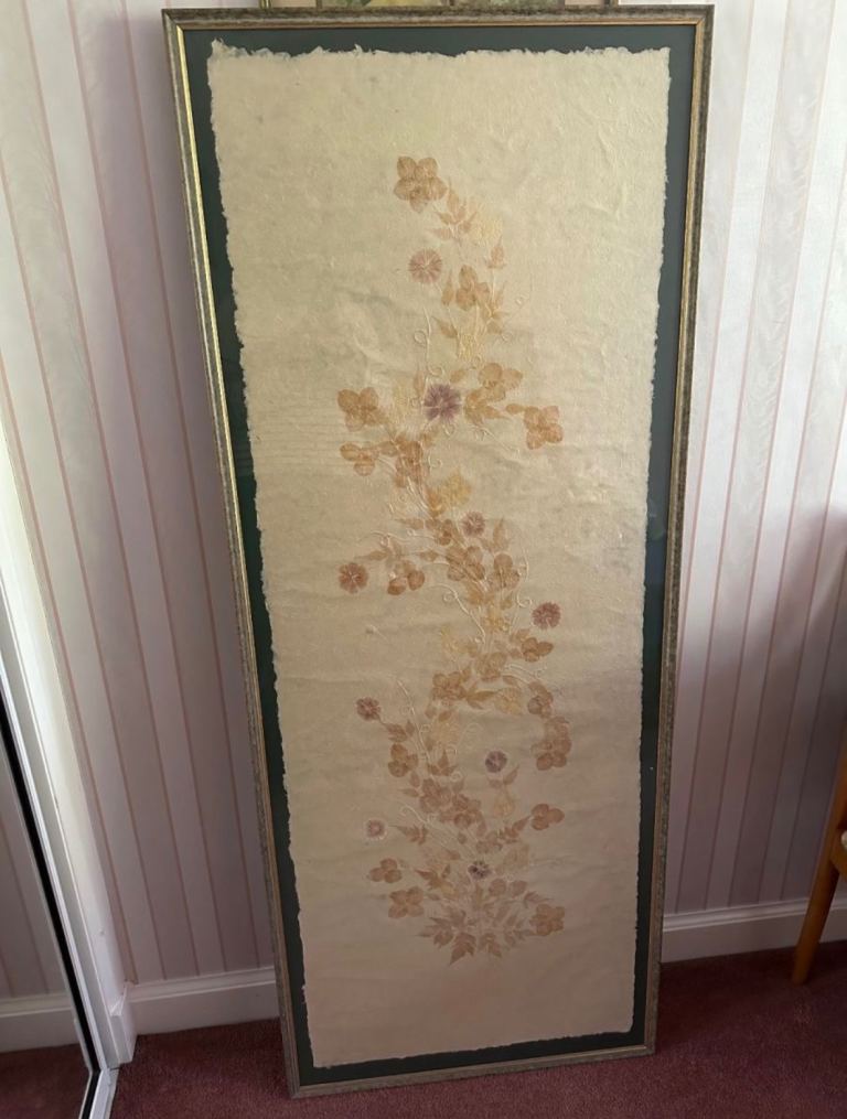 Framed Floral Art Picture – Good Condition