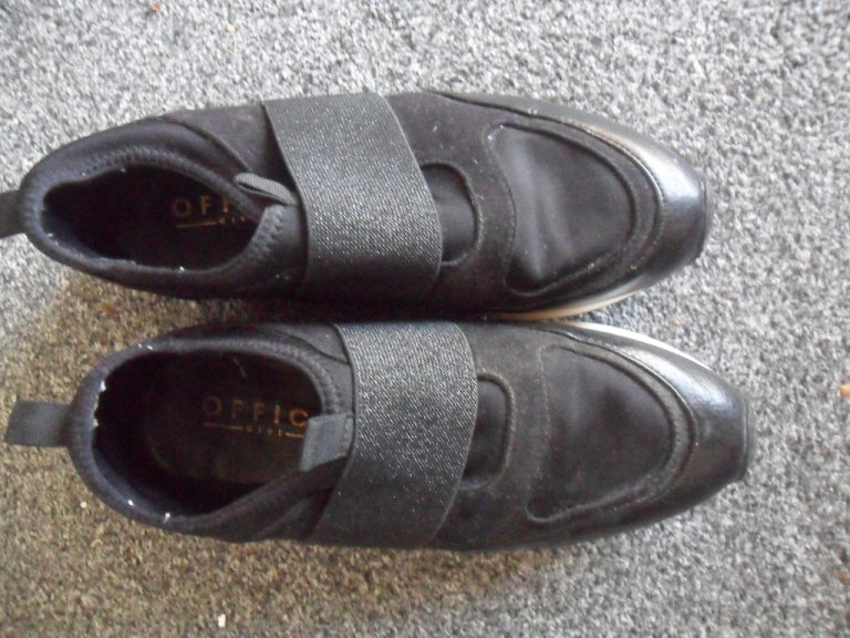 image for Ladies Black Trainers - Office and River Island Size 5 