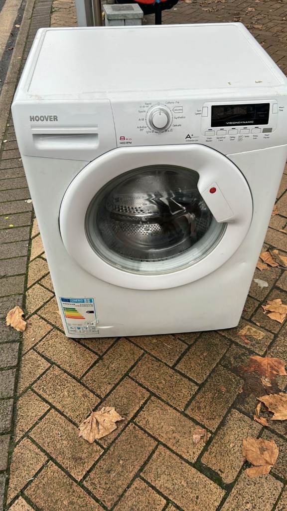 Hoover 8 kg washing machine free delivery and connect it 