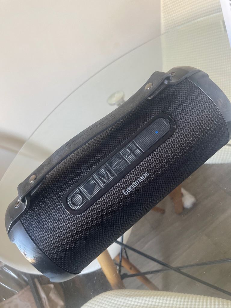 Goodmans Portable Bluetooth Speaker - Black, Good Condition