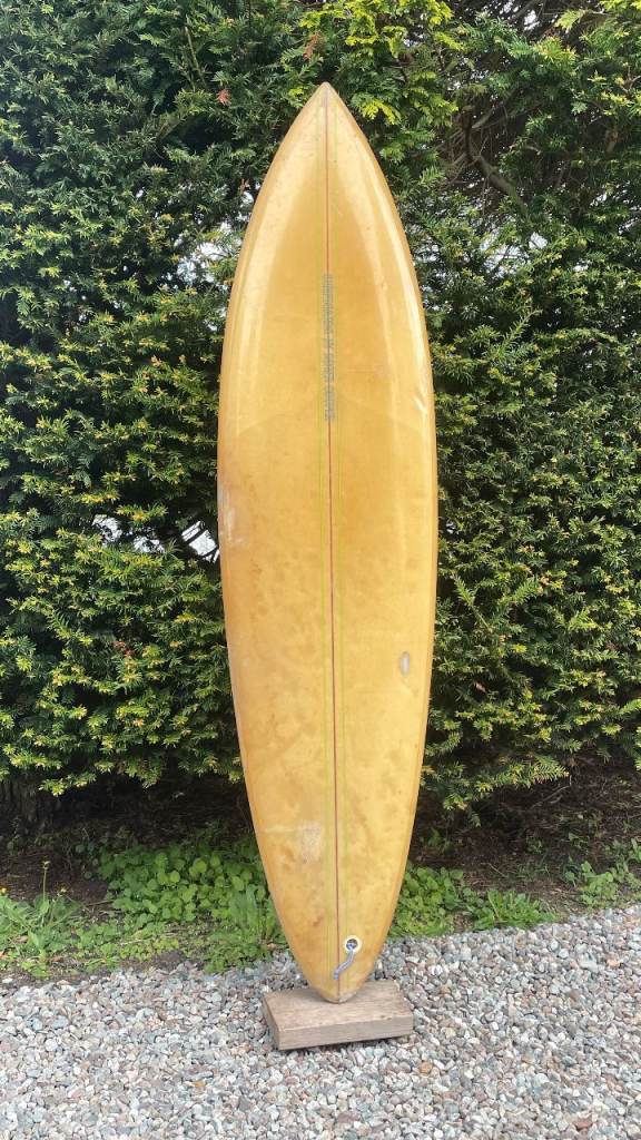 SHIPPING, VINTAGE Roger Cooper Surfboard retro Single Fin 70’s 