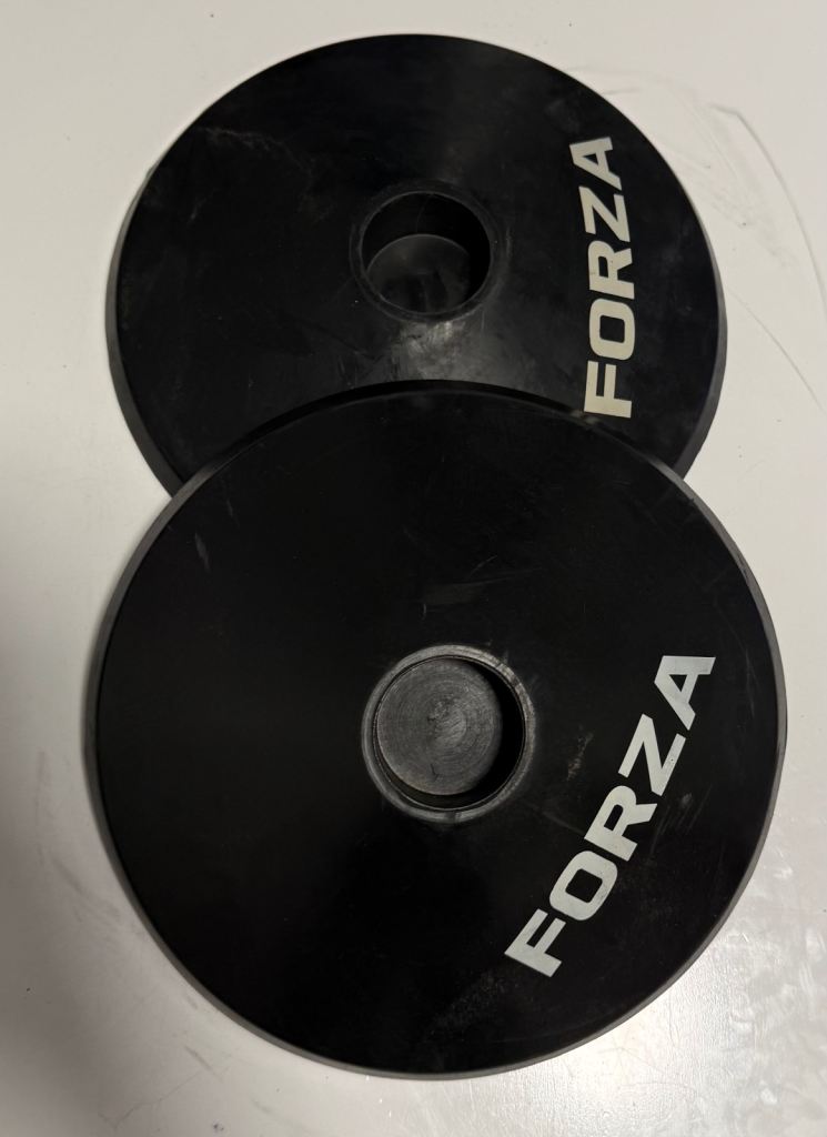 FORZA Slalom Pole Rubber Base [2.3kg] | Heavy-Duty Support for Agility Training Poles