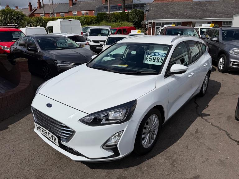 2019 69 FORD FOCUS 1.5 T ECOBOOST 150 TITANIUM WHITE ESTATE PETROL EX POLICE