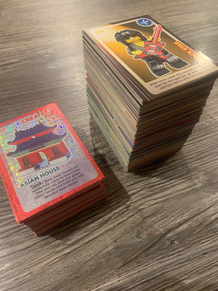 Lego trading cards and albums series  1 and 2