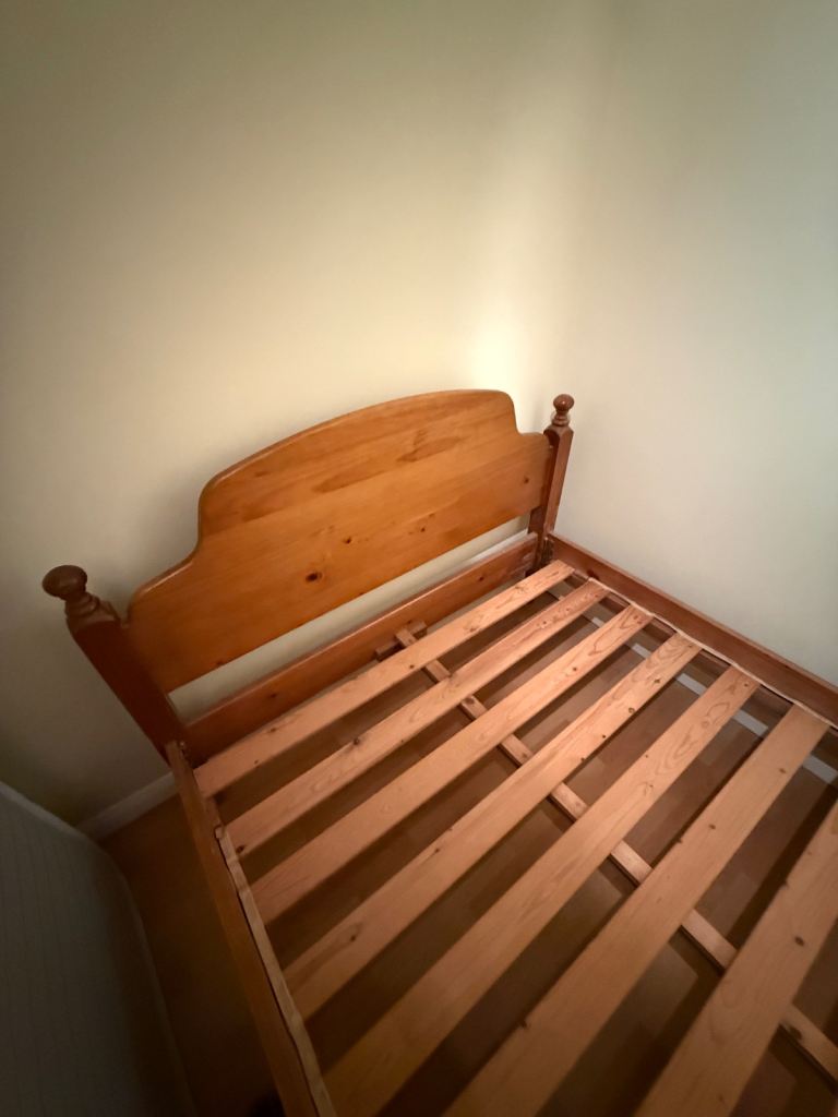 Solid Pine Double Bed Frame
