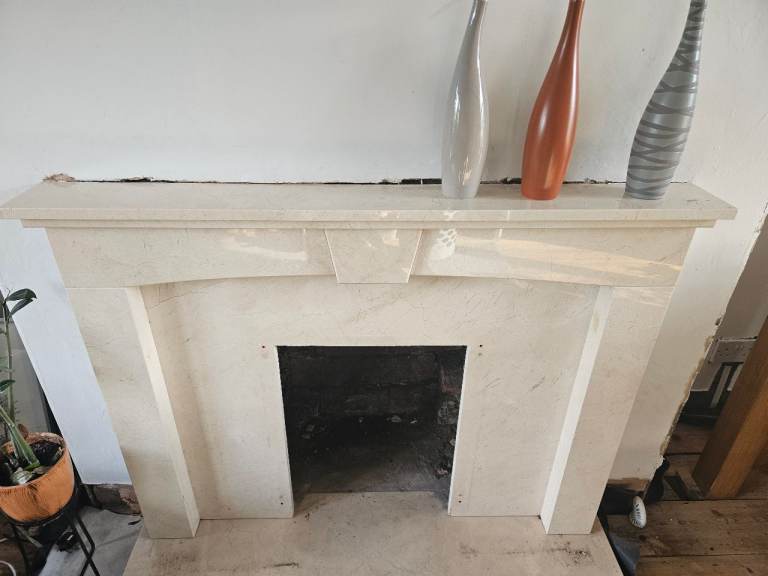A marble mantlepiece for sale