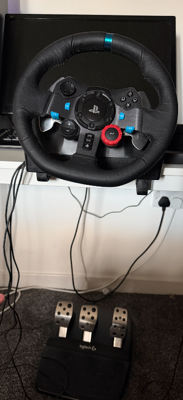 Logitech G29 steering wheel and pedals 