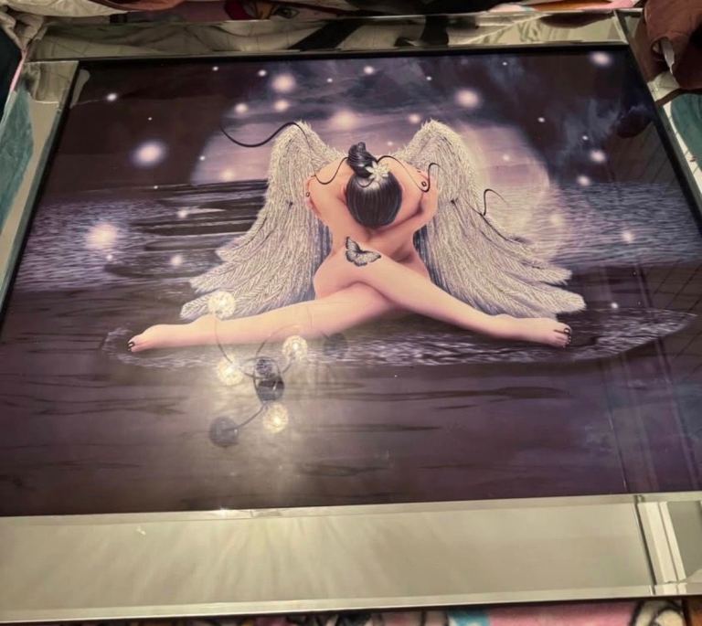 Large angel mirror picture 