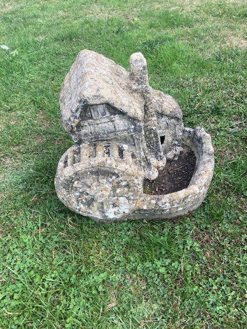 WATER MILL CONCRETE GARDEN ORNAMENT only £10   