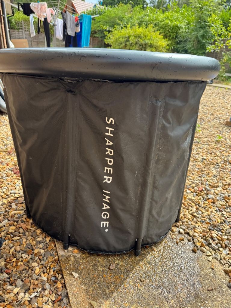 Sharper Image Portable Hot Tub with Cover and  Pump
