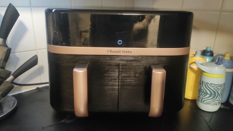 Russell Hobbs Dual Basket Air Fryer – Black & Copper