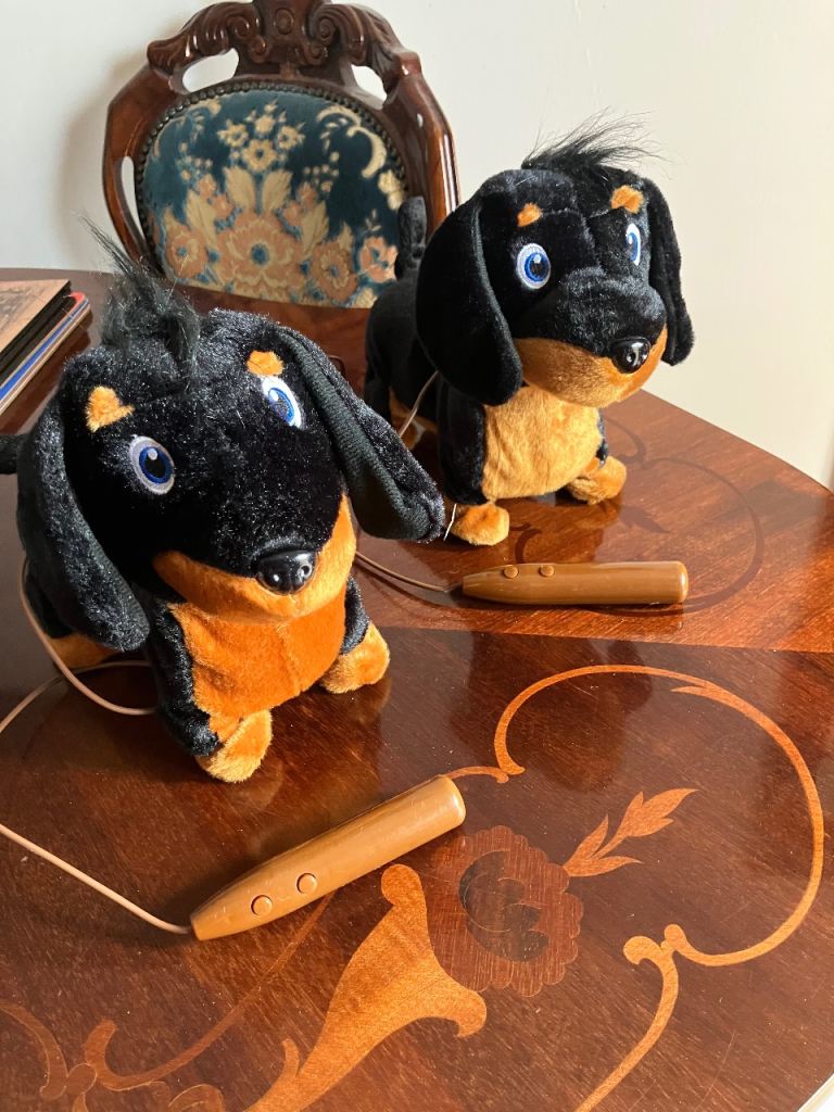Pair of Walking Dachshund Dog Toys