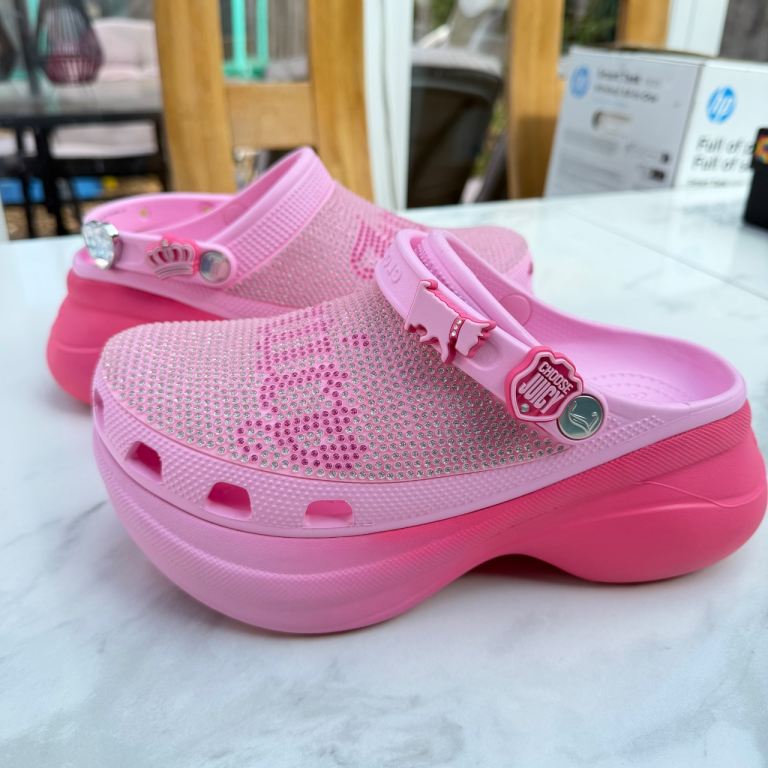 Juicy couture platform crocs size 5 new