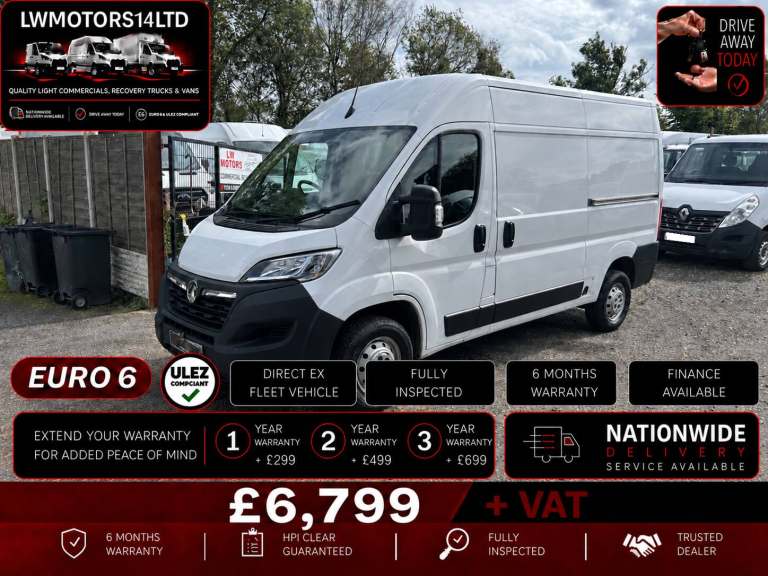VAUXHALL MOVANO F3500 L2H2 MWB DYNAMIC PANEL VAN 2022 72 REG