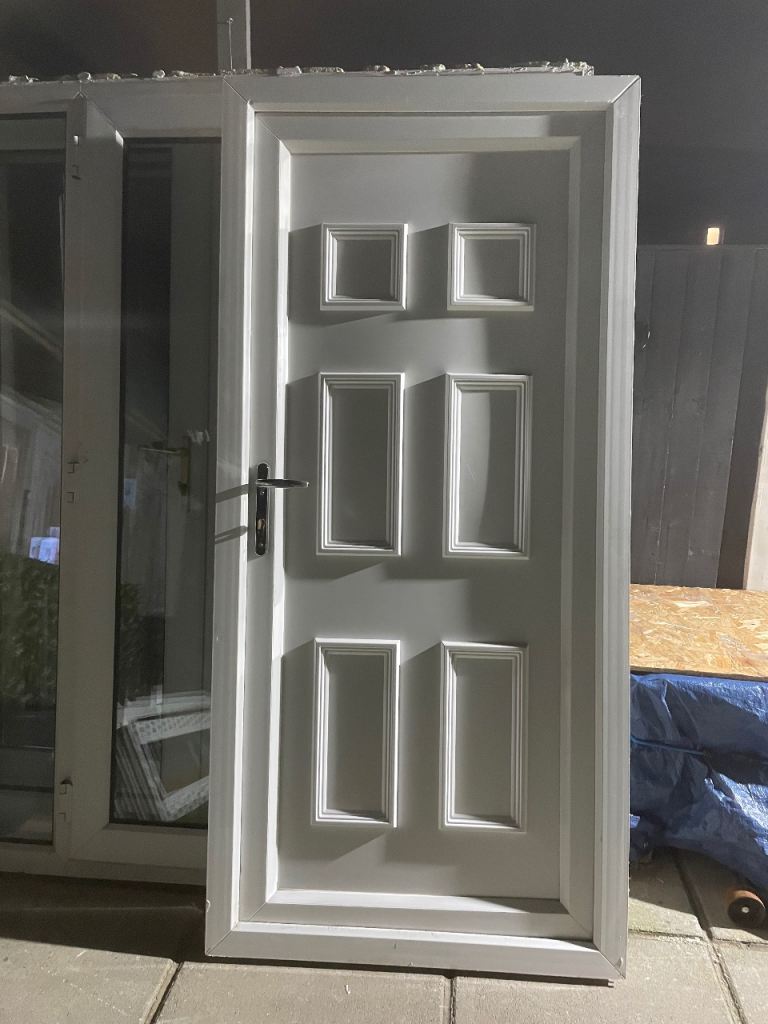 white pvc door