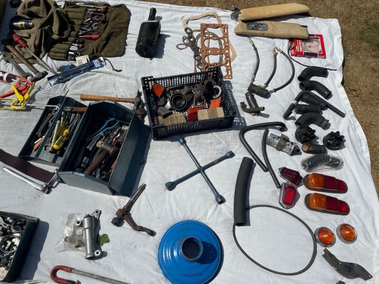 Large Collection of Car Parts and Tools – Various Condition