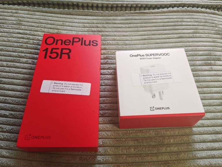 OnePlus 15R Mobile Phone with SUPERVOOC Charger - Brand New
