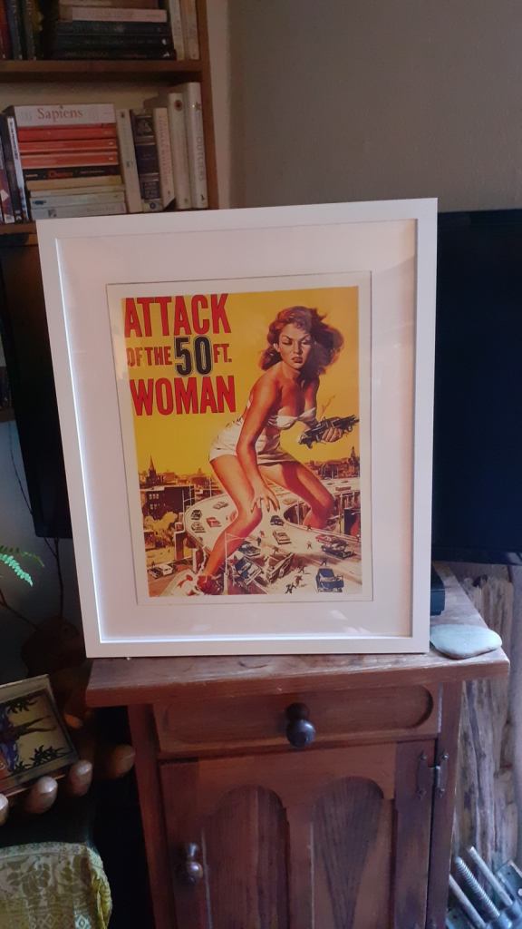 image for ATTACK OF THE 50FT WOMAN Film Poster Framed SOMERSET