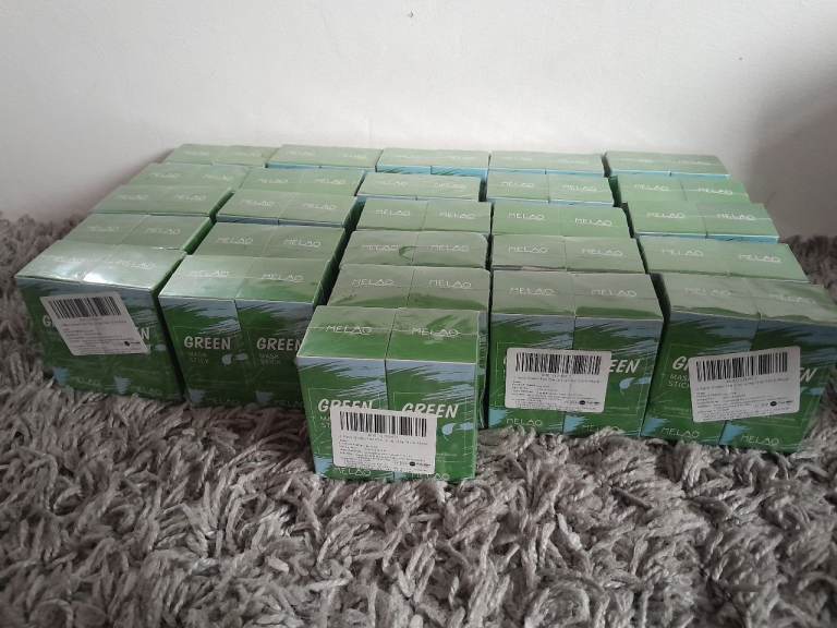 Joblot 26 x Brand new sealed Melo Green Tea Masks