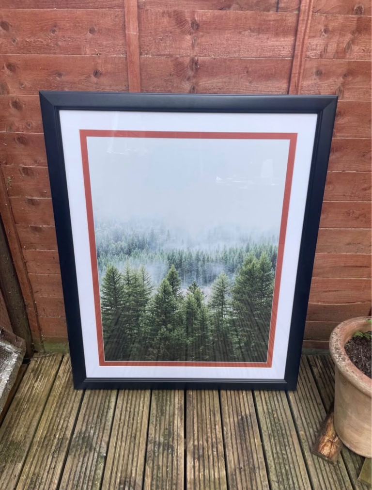 Black Frame for large  Print – Large Wall Art (83 x 103 cm)