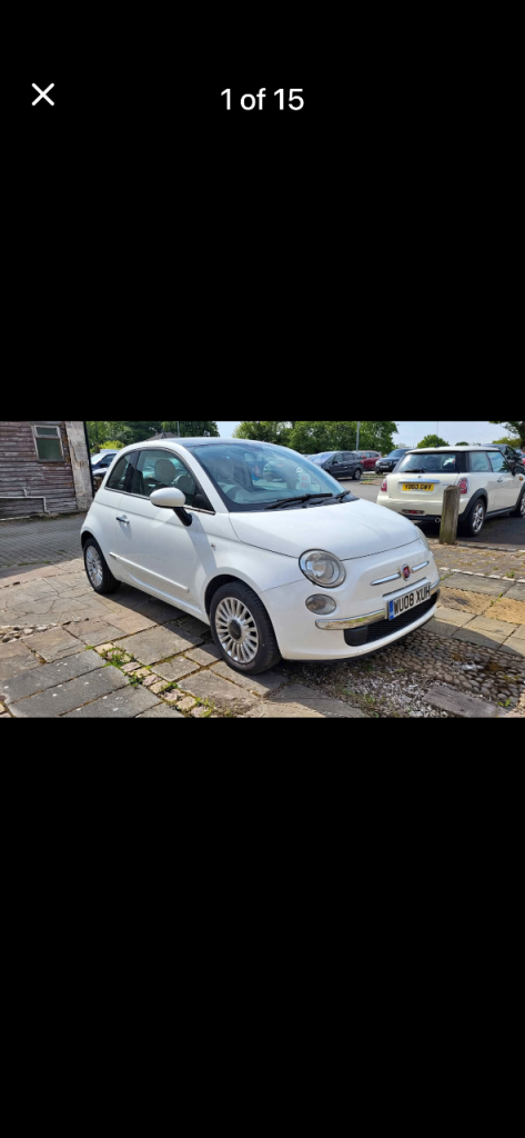 Fiat, 500, Hatchback, 2008, Manual, 1248 (cc), 3 doors