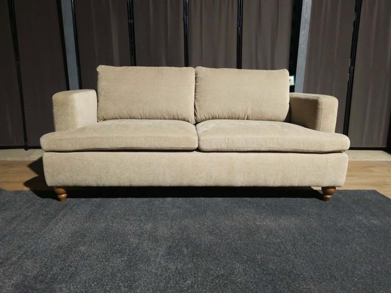 Fabric 3 seater sofa mink