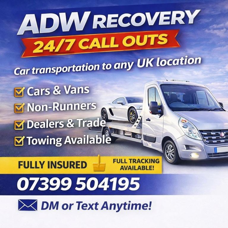 🚗 ADW RECOVERY – FAST, RELIABLE & AFFORDABLE VEHICLE RECOVERY 🚗