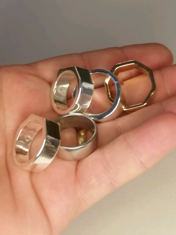 5 brand new mans rings. £8