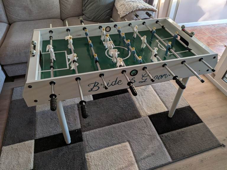 Wedding Groom Vs Bride foosball football table Stag Vs Hen 120 x 60cm