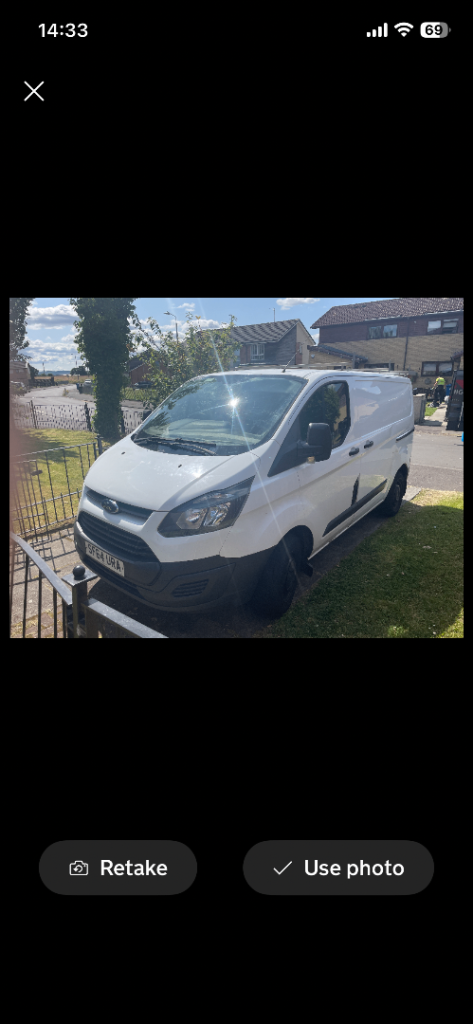 Ford, TRANSIT CUSTOM, Panel Van, 2015, Manual, 2198 (cc)