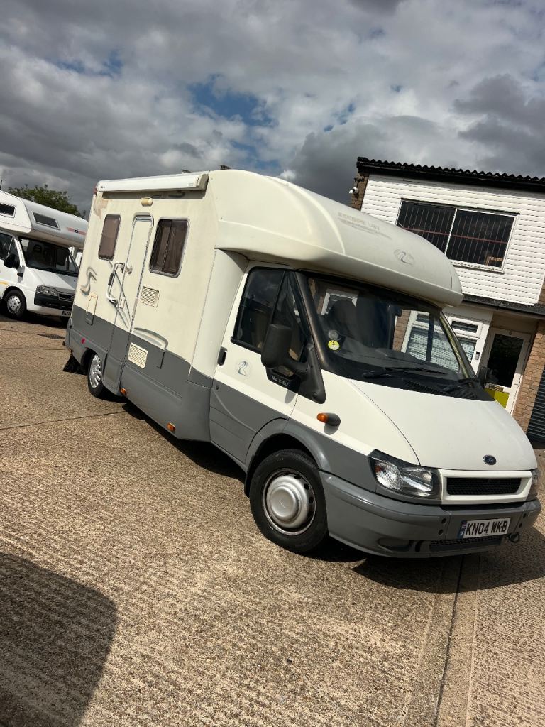 2004 transit motorhome 4 berth with fixed bed solar off grid 