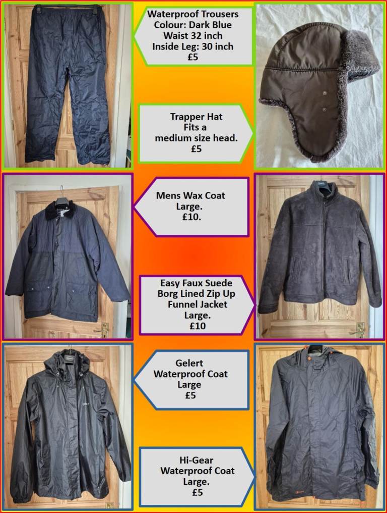 Mens Coats – Large [6 sorts]