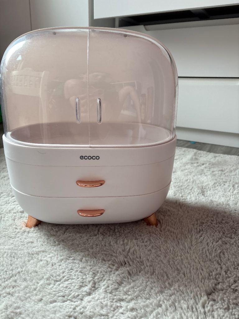Ecoco Cosmetic Storage Box with Drawers – Pink, Good Condition