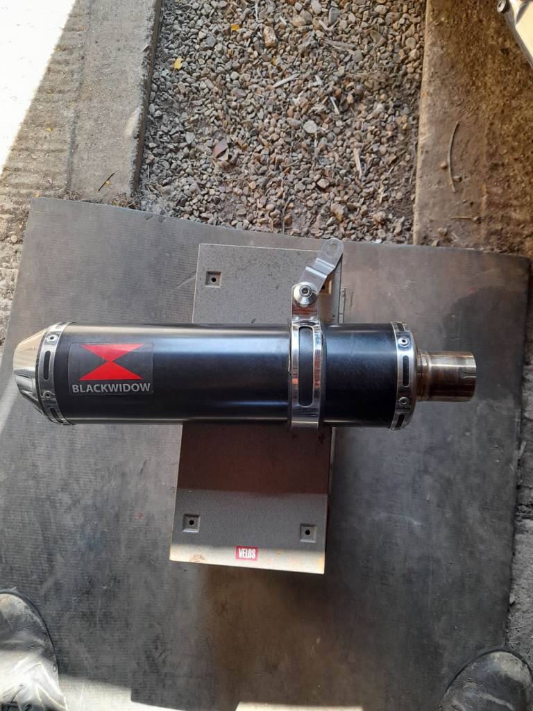 Motorcycle Blackwidow exhaust/end can 
