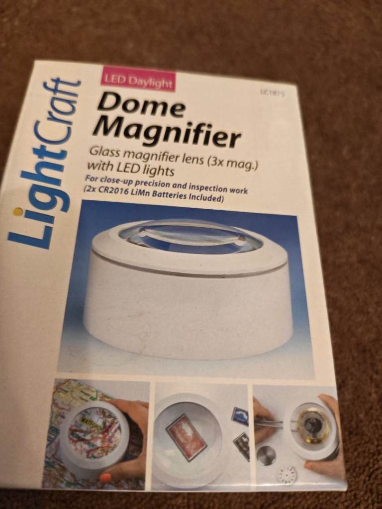 LightCraft LED Dome Magnifier – New, Boxed