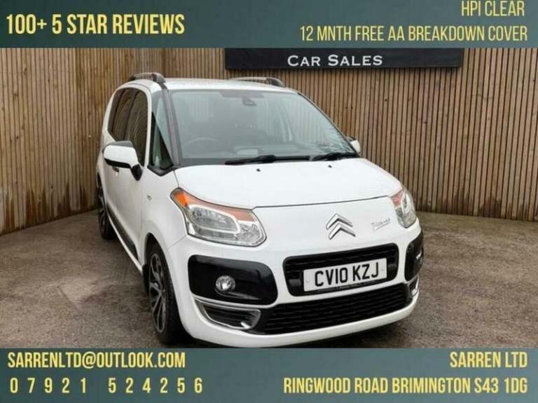 2010 Citroen C3 Picasso 1.4 VTi 16V Exclusive 5dr MPV PETROL Manual