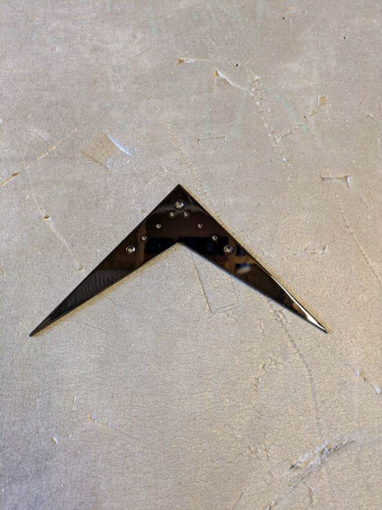 Guitar parts - v style string holes cover