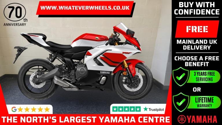 3YRS Free Servicing or Lifetime Warranty Yamaha YZF-R7 70TH ANNIVERSARY EDITION