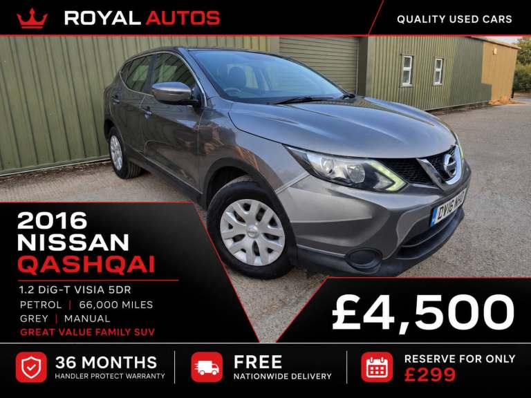 2016 Nissan Qashqai 1.2 DiG-T Visia 5dr HATCHBACK Petrol Manual